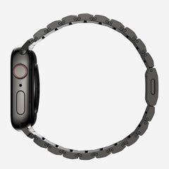 TECH-PROTECT STEELBAND ARMBAND FÜR APPLE WATCH 6 / 7 / 8 / 9 / 10 / SE / ULTRA 1 / 2 (44 / 45 / 46 / 49 MM) SCHWARZ