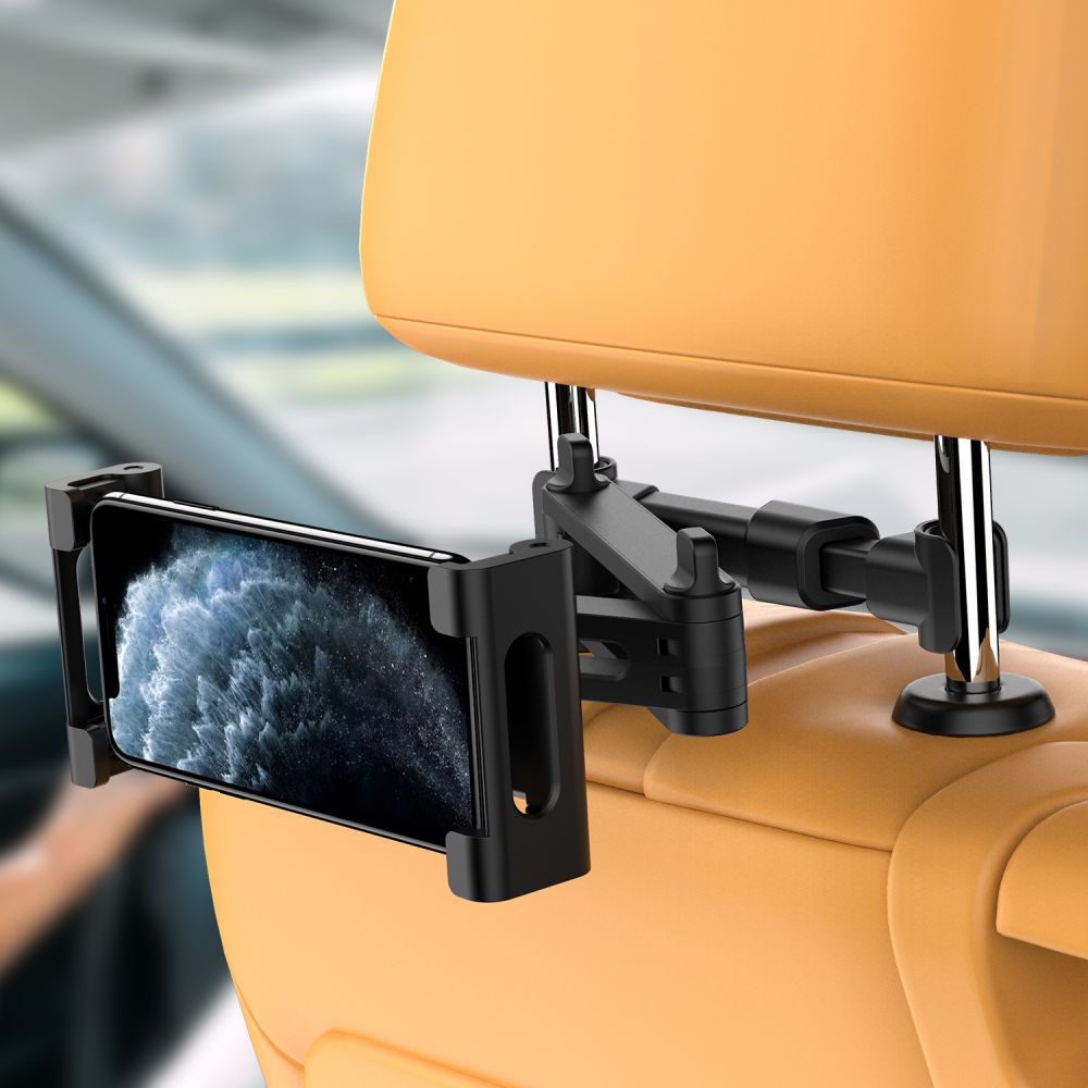 HANDY-/TABLETHALTER TECH-PROTECT DEHNBARE KOPFSTÜTZEN-AUTOHALTERUNG SCHWARZ