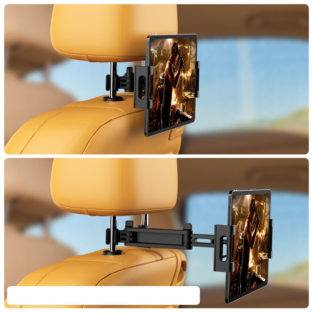 HANDY-/TABLETHALTER TECH-PROTECT DEHNBARE KOPFSTÜTZEN-AUTOHALTERUNG SCHWARZ