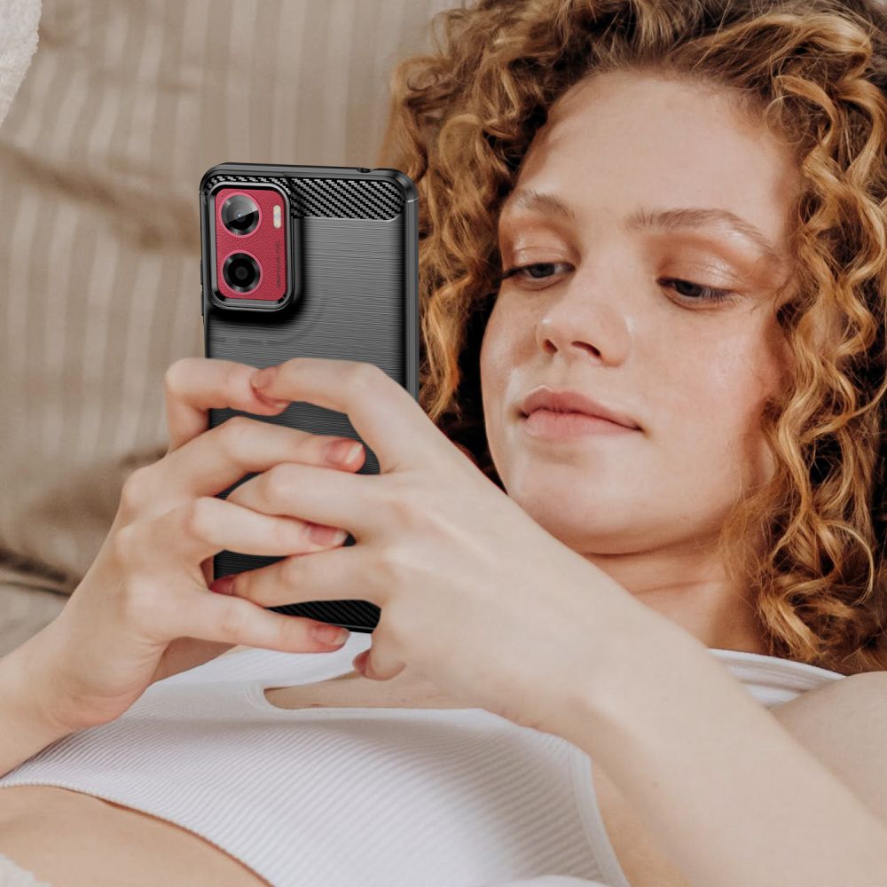 TECH-PROTECT TPUCARBON HÜLLE MOTOROLA MOTO G05 / E15 SCHWARZ