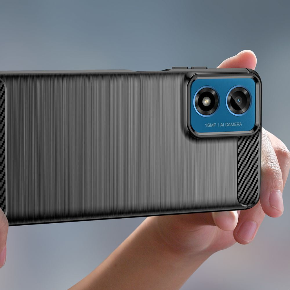 TECH-PROTECT TPUCARBON HÜLLE MOTOROLA MOTO G24 / G24 POWER / G04 SCHWARZ