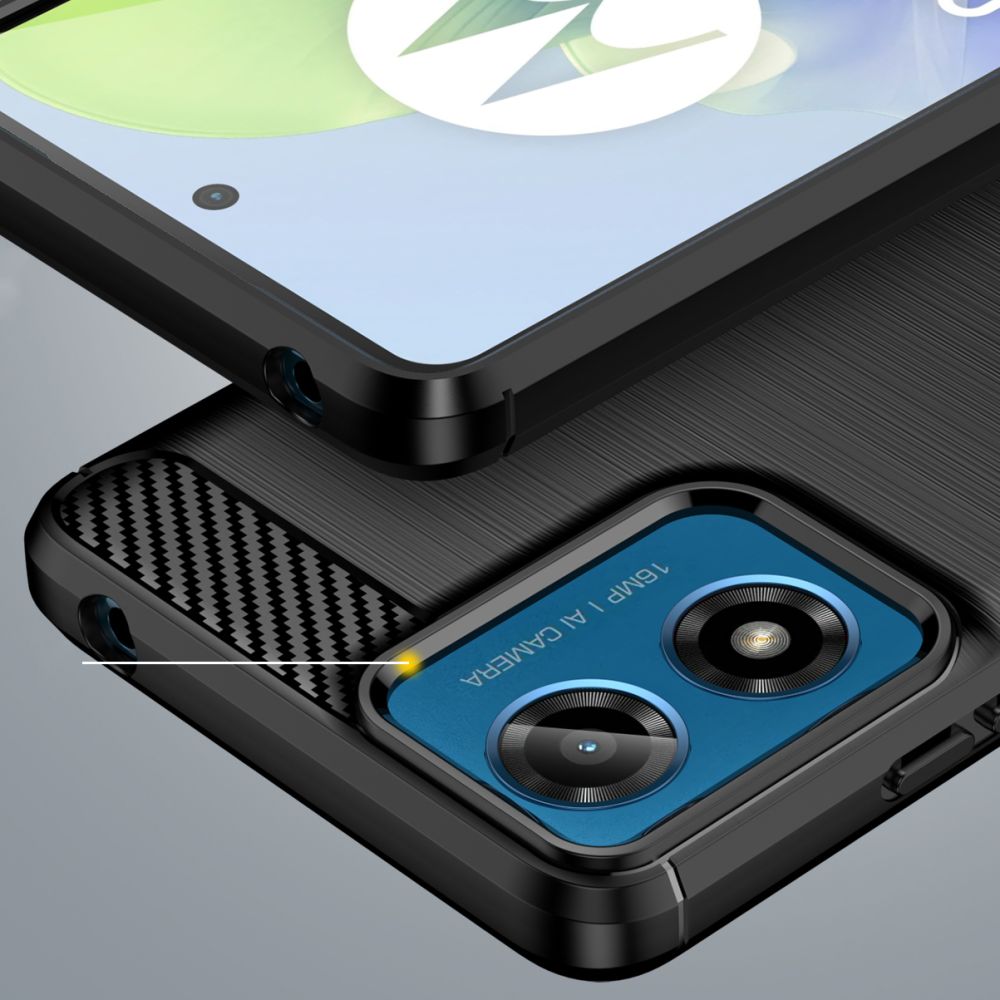 TECH-PROTECT TPUCARBON HÜLLE MOTOROLA MOTO G24 / G24 POWER / G04 SCHWARZ