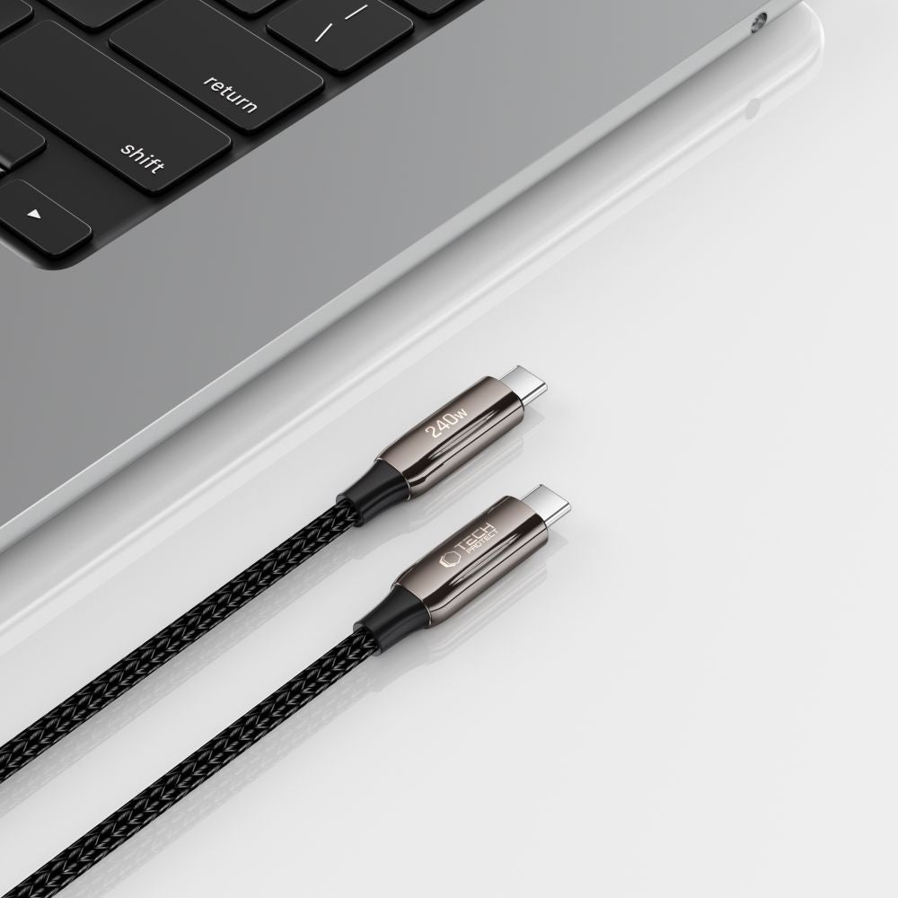 TECH-PROTECT UB10T ULTRABOOST TYPE-C KABEL PD240W/QC4.0 100CM SCHWARZ