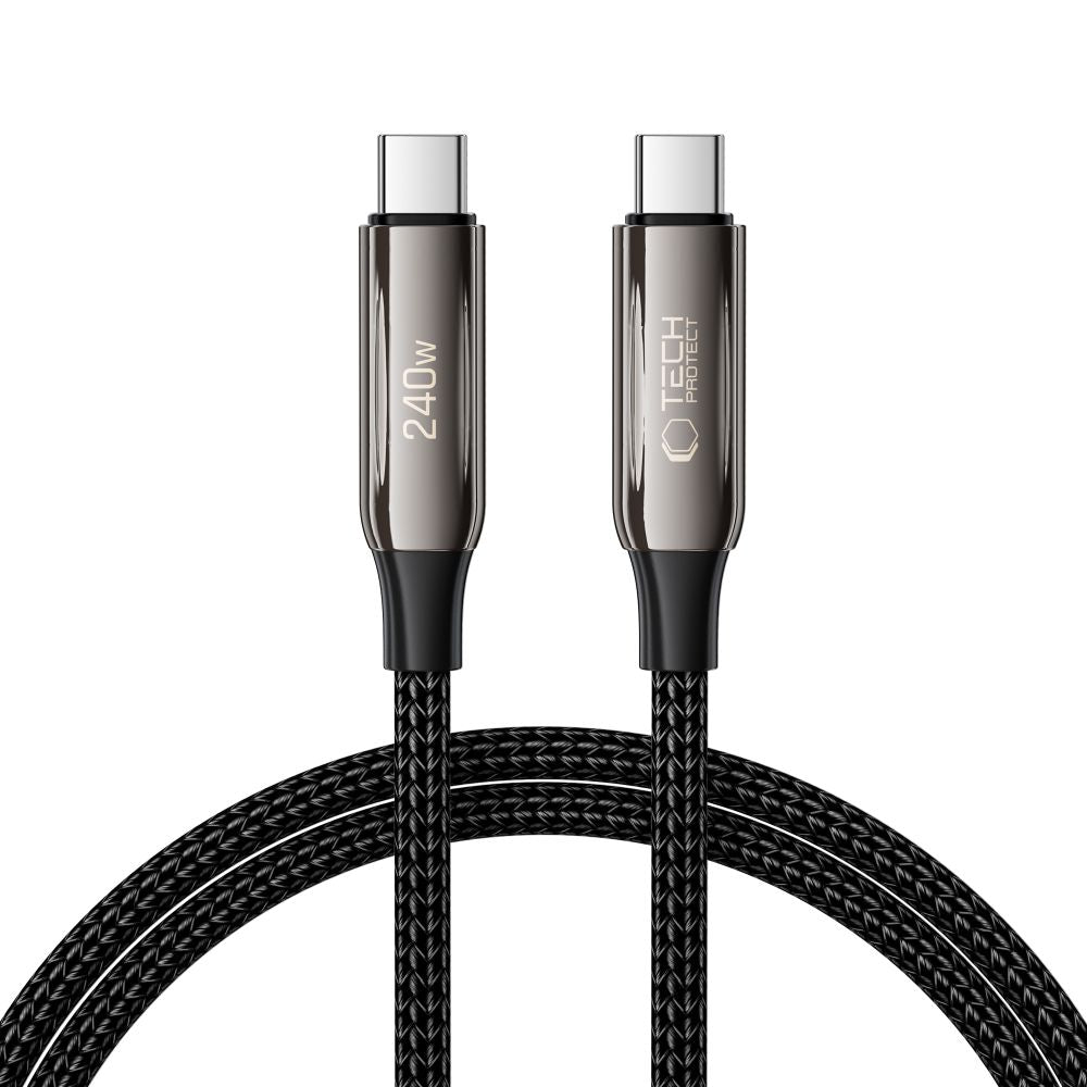 TECH-PROTECT UB10T ULTRABOOST TYPE-C KABEL PD240W/QC4.0 100CM SCHWARZ