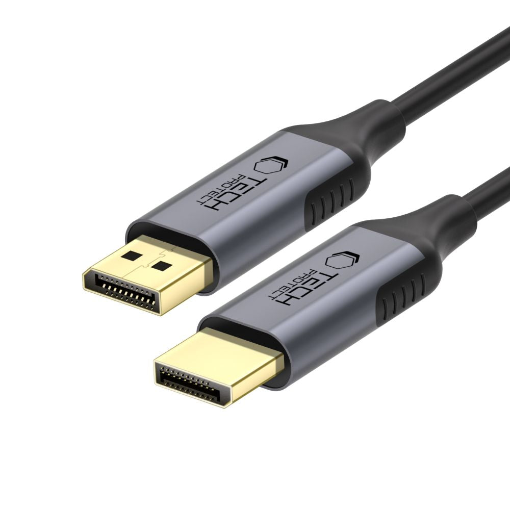 TECH-PROTECT ULTRABOOST KABEL DISPLAYPORT ZU DISPLAYPORT 1.4 4K 60HZ 200CM SCHWARZ