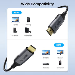TECH-PROTECT ULTRABOOST KABEL HDMI ZU HDMI 2.1 4K 120HZ / 8K 60HZ 200CM SCHWARZ