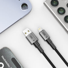 TECH-PROTECT ULTRABOOST DNA LIGHTNING-KABEL 15W/2.4A 200CM EISEN-GRAU