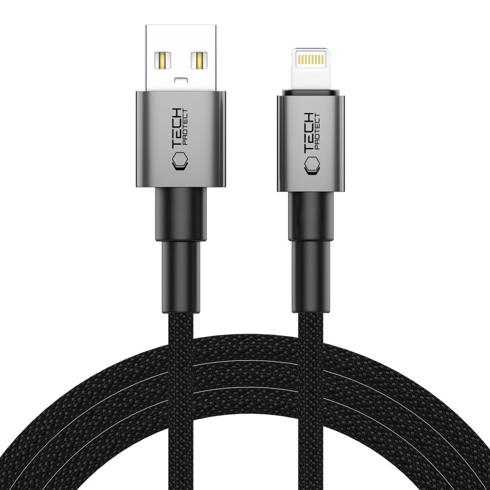 TECH-PROTECT ULTRABOOST DNA LIGHTNING-KABEL 15W/2.4A 200CM EISEN-GRAU