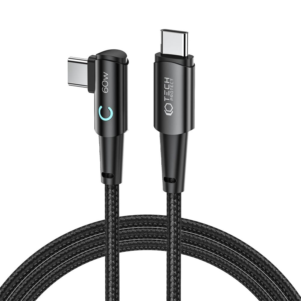 KABEL TECH-PROTECT ULTRABOOST ”L” TYPE-C KABEL 60W/6A 200CM GRAU