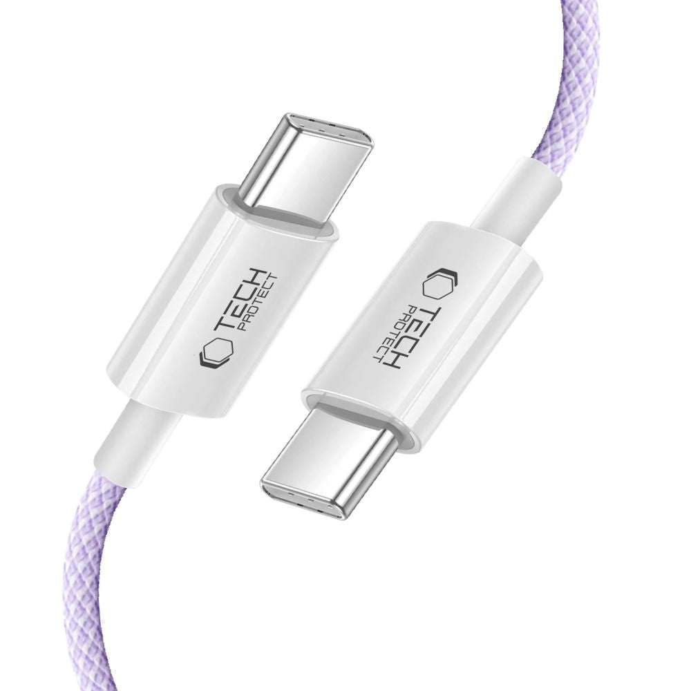 TECH-PROTECT ULTRABOOST LITE TYPE-C KABEL PD60W/3A 100CM MAUVE