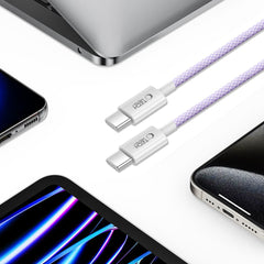 TECH-PROTECT ULTRABOOST LITE TYPE-C KABEL PD60W/3A 100CM MAUVE