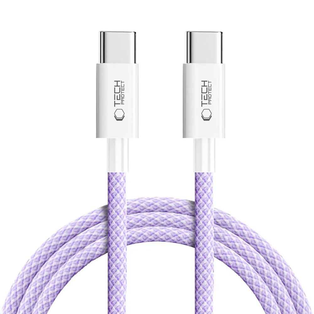 TECH-PROTECT ULTRABOOST LITE TYPE-C KABEL PD60W/3A 200CM MAUVE