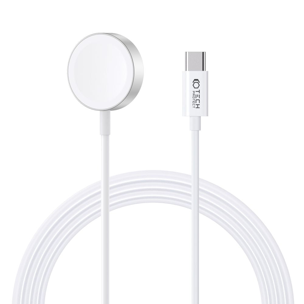 LADENDE FÜR APPLE WATCH TECH-PROTECT ULTRABOOST MAGNETISCHES LADEN TYPE-C KABEL 120CM APPLE WATCH WEISS