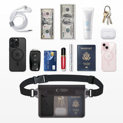 TECH-PROTECT UWP10 UNIVERSAL WASSERDICHTE HÜLLE 10 ZOLL SCHWARZ/KLAR