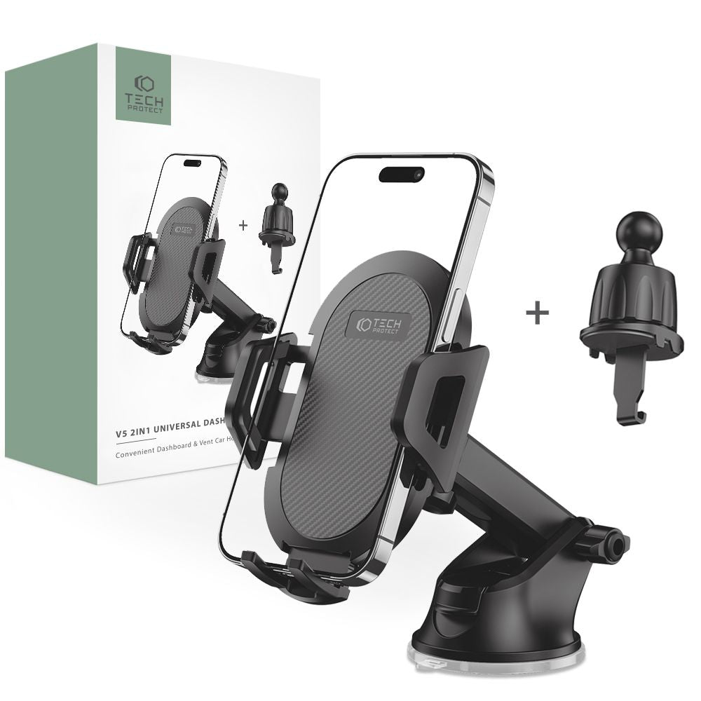 TECH-PROTECT V5 UNIVERSAL-DASHBOARD- & VENT-AUTOHALTERUNG SCHWARZ