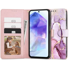 TECH-PROTECT WALLET BUCHDECKEL GALAXY A55 5G MARMOR