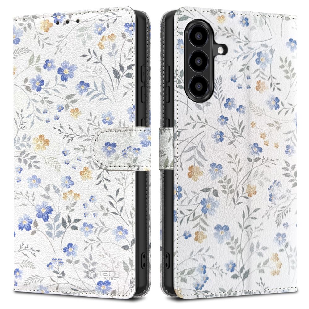 TECH-PROTECT HÜLLE WALLET GALAXY A56 5G FRÜHLINGSBLUMEN