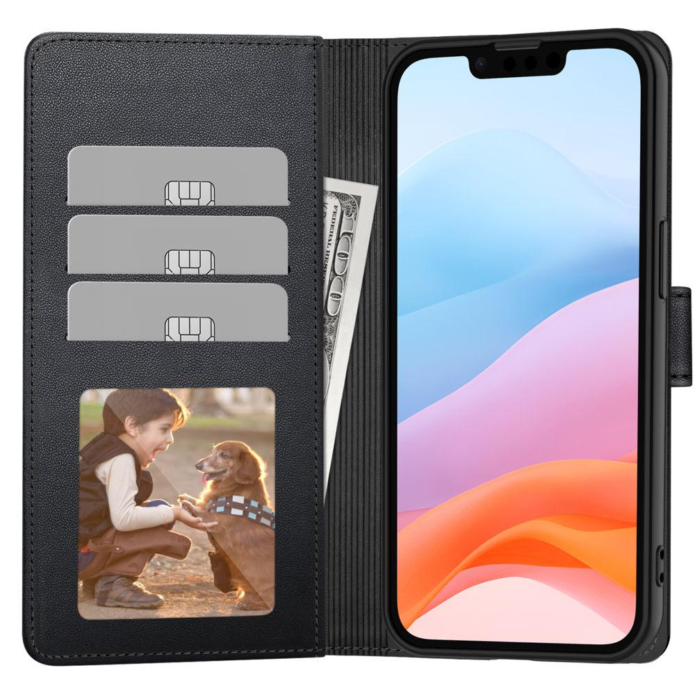 TECH-PROTECT HÜLLE WALLET IPHONE 16E MATTE SCHWARZ