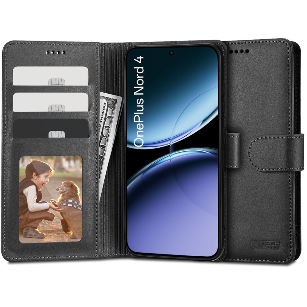 TECH-PROTECT WALLET ONEPLUS NORD 4 SCHWARZ