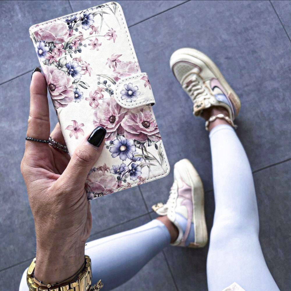 TECH-PROTECT WALLET XIAOMI REDMI 14C / POCO C75 BLÜTENBLUME