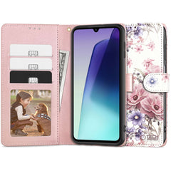 TECH-PROTECT WALLET XIAOMI REDMI 14C / POCO C75 BLÜTENBLUME