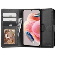 TECH-PROTECT WALLET BUCHDECKEL FÜR XIAOMI REDMI NOTE 12 4G / LTE SCHWARZ