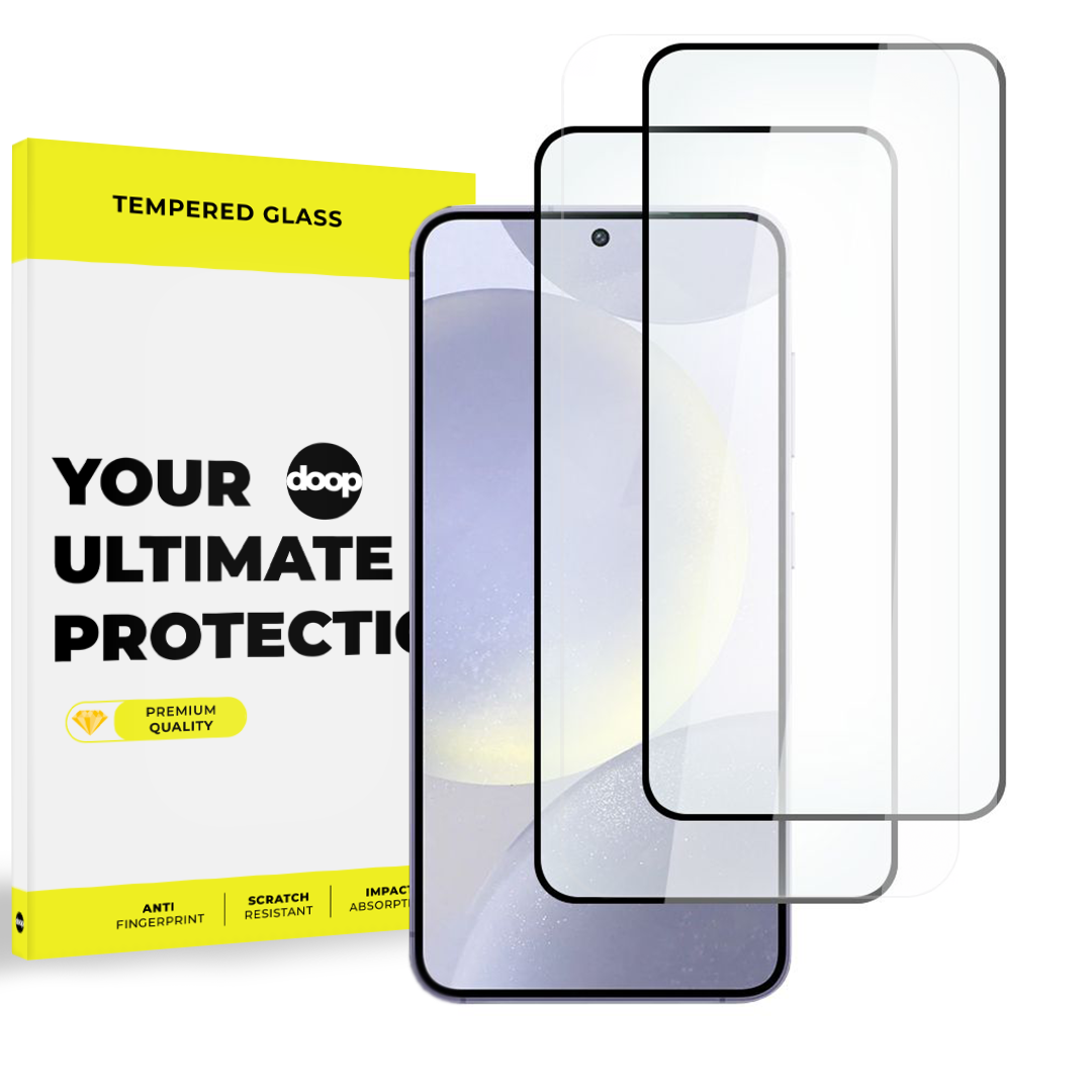 Gehärtetes Glas DOOP GLASS 2-PACK GALAXY S24 SCHWARZ