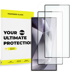 GEBROCHENES GLAS DOOP GLASS 2-PAK GALAXY S24 ULTRA SCHWARZ