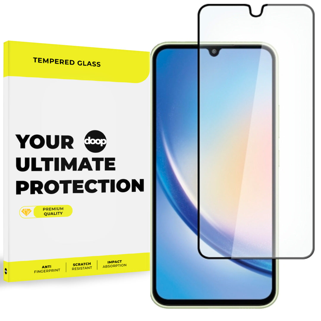 Gehärtetes Glas DOOP GLASS GALAXY A34 5G SCHWARZ