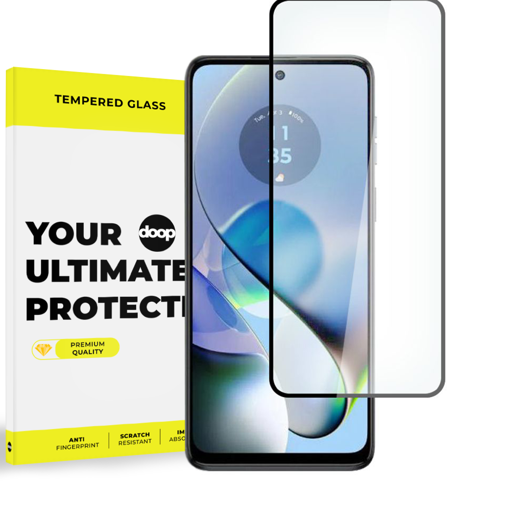 Gehärtetes Glas DOOP GLASS MOTOROLA MOTO G54 5G / G54 5G POWER EDITION SCHWARZ